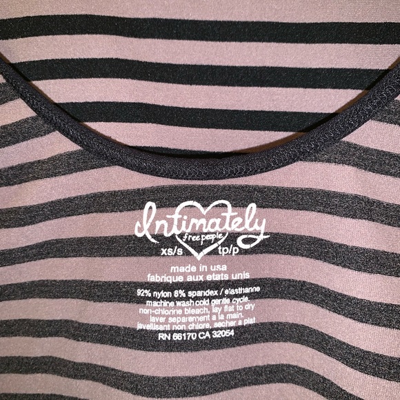 Free People Striped Long Sleeve Low Back :: XS/S - Picture 4 of 7